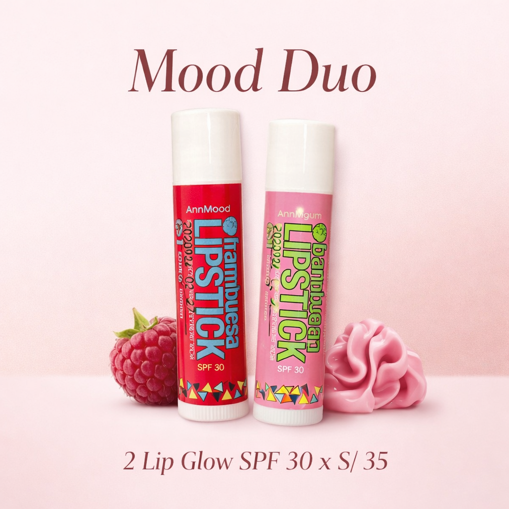 AnnaMood Lip Glow Protect SPF 30 – Edición Frutal